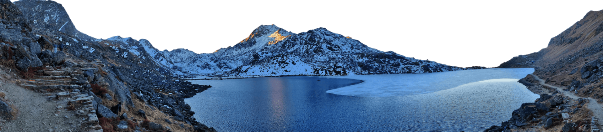 Decorative mountain background
