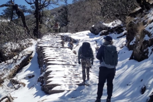 pikey peak trektocht zicht op mount everest 8 dagen 11