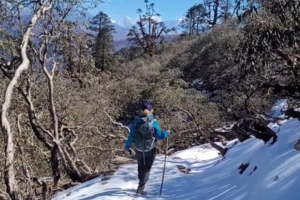 pikey peak trektocht zicht op mount everest 8 dagen 12