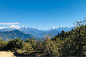pikey peak trektocht zicht op mount everest 8 dagen 24