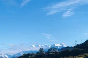 pikey peak trektocht zicht op mount everest 8 dagen 9
