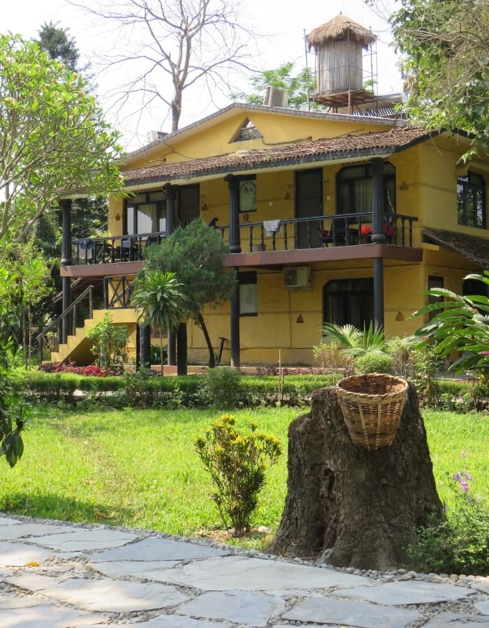 Sapana Lodge building in Chitwan, Nepal